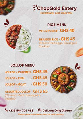 ChopGold Menu